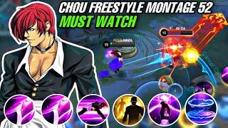 CHOU FAST HAND MONTAGE FREESTYLE 52 (Must Watch) Highlights / immune / Damage / Mobile Legends