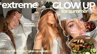 EXTREME GLOW UP for summer 🫧 perfect hair + beauty tips, nails, + answering TMI GIRL TALK questions!