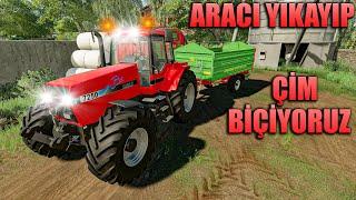 ARACI YIKAYIP ÇİM BİÇİYORUZ! FARMING SIMULATOR 2019 TÜRKÇE!