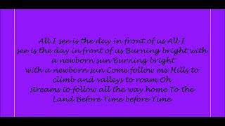 The Land Before Time Theme Song Lyrics