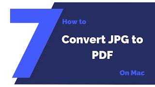 How to Convert JPG to PDF on Mac | PDFelement 7