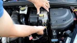 How to remove battery and replace on peugeot 307, 308 and Citroen C4
