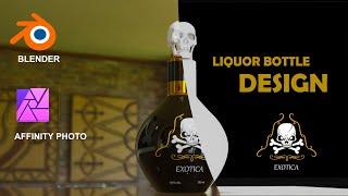 Alcoholic Bottle Design and Branding | TUTORIAL PART 1