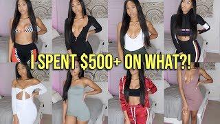 HUGE TRY ON HAUL - FASHION NOVA & PRETTY LITTLE THING