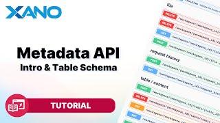 Introducing the Metadata API | Managing Table Schema via API