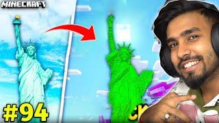 TECHNO GAMERZ BUILD THE STATUE OF LIBERTY IN MINECRAFT I TECHNO GAMERZ I UJJWAL GAMING