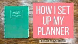 How I Setup my Planner