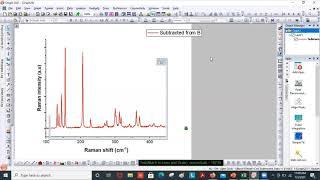 How to find Raman peaks and label peaks in origin