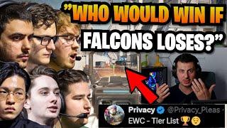 Priv4cy thoughts on the BEST Pro Teams playing against Falcons in Esports World Cup!