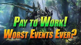 Pay to Work - Worst Event Ever? Gaming Evolved Plarium Style | Raid Shadow Legends