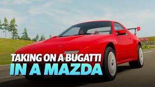 Forza Horizon 4 | Taking on a Bugatti on a Mazda (4K)