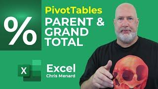 Excel PivotTable - Show Percentages of Parent Totals and Grand Totals