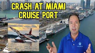 CRUISE NEWS - MIAMI SEA PLANE CRASH, ANOTHER PERSON CAUGHT FISHING FROM BALCONY