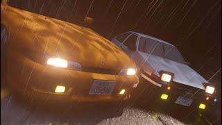 【頭文字Dリメイク】Initial D AE86 vs S14 in Blender 【Initial D × Blender】