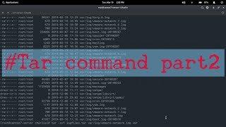 #tar command part2