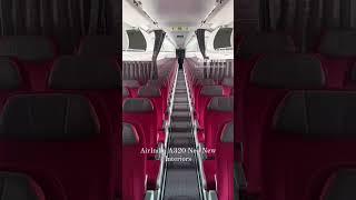 Business, premium economy, economy on AirIndia new A320#aviation #aviationgeek #shorts  #viral