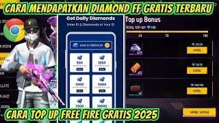 CARA MENDAPATKAN DIAMOND FREE FIRE GRATIS TERBARU 2025 | CARA TOP UP FF GRATIS‼️