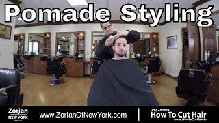 1920's Classic Men's Hair Styled with Pomade - Greg Zorian Pomade Tutorial