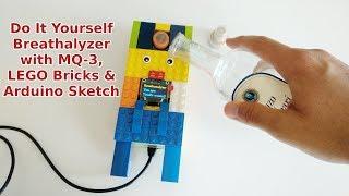 DIY Breathalyzer with MQ-3, OLED Display, LEGO Bricks and an Arduino Sketch