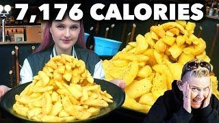 5 lb Fries Challenge | GIRLS VS FOOD