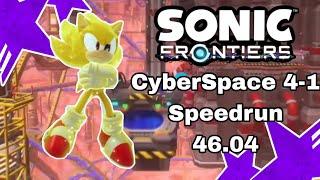 CyberSpace 4-1 SpeedRun "46.04" | Sonic Frontiers