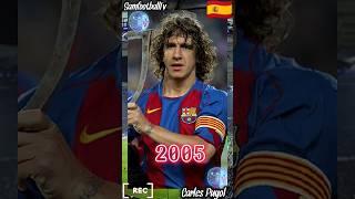 Carles Puyol evolution 1999-2023#shorts #football #evolution #barcelona