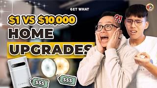 $1 VS $10,000 Home Upgrade Products ?! | Get What