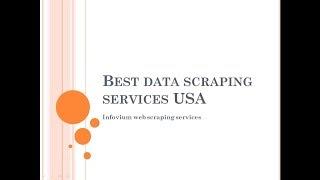 Data scraping services USA- Infovium web scraping services