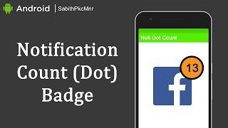 Notification Count Badge over App Icon | Android Studio 3.0 | Android Libraries Tutorials