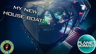 CRUISING WITH MY NEW HOUSE BOAT  -  Planet Nomads Gameplay Ep29