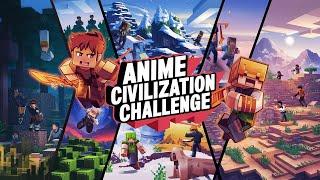 Anime Minecraft Biome Challenge: Epic Civilization Showdown #minecraft #rkgaming411