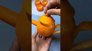 How to make orange peel into a teapot??