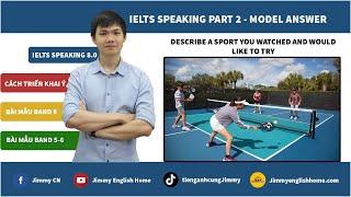 IELTS SPEAKING PART 2 SAMPLES Describe a sport you watched and would like to try