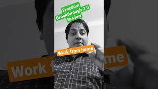 Freedom Breakthrough Review.Work From Home ! #makemoneyonline #freedombreakthroughreview