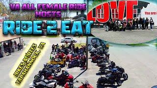 VIRGINIA ALL FEMALE RIDE HOSTS RIDE 2 EAT | Ladies on Motorcycles | Bikes & Bites Motorcycle Ride