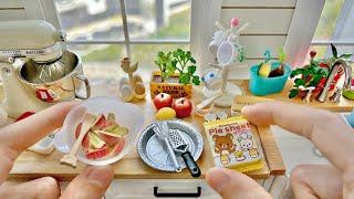 Re-Ment Mini Kitchen Apple Pie x Me & House Miniatures | Toy Miniature Cooking | Apple Pie  (ASMR)