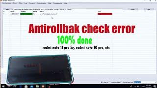 antirollback check error redmi note 11 pro 5g