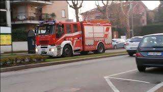 [VVF+Polizia Locale] VVF Abbiategrasso e Polizia Locale in sirena.