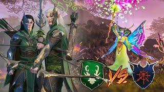 The Sisters & Ariel Face BE'LAKOR | Wood Elves vs Demons of Chaos - Total War Warhammer 3