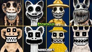 Zoonomaly ALL JUMPSCARES vs MINECRAFT