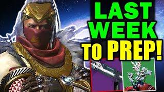 Destiny 2: Season 19 Prep Guide (WATCH BEFORE DEC 6!) - Huge Leveling Tips!