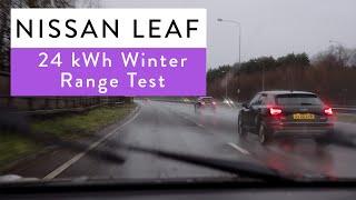 Nissan Leaf 24kwh range - winter range test on a 2015, 35000 mile Nissan Leaf!