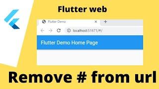 Remove Hash(#) From Url Flutter Web App