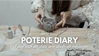 STUDIO VLOG CÉRAMIQUE - a day with me dans mon atelier de poterie 