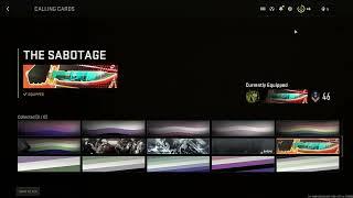 MW2 2022 ''THE SABOTAGE'' EXCLUSIVE CALLING CARD?