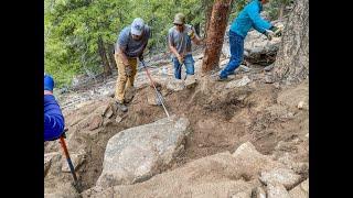 VOC Rock Skills Training Avalanche Gulch Trail Buena Vista Colorado Volunteers for Outdoor Colorado