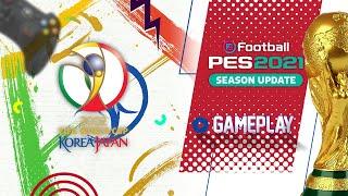 LIVE GAMEPLAY - PES 2021  COPA DO MUNDO 2002 - FIFA WORLD CUP KOREA/JAPAN 2002 