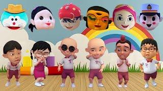 UPIN, IPIN, EHSAN, MEI-MEI, JARJIT, DAN MAIL MEMAKAI BADUT MAMPANG LUCU‼️| TEBAK GAMBAR UPIN IPIN