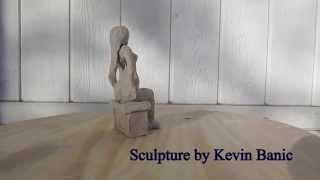 Sculpture by artist Kevin Banic title Ellie, nude sitting