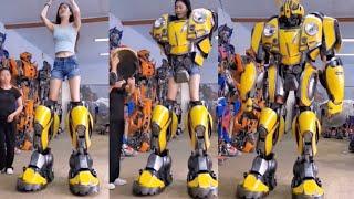 How to WEAR the 2.6 Tall TRANSFORMER BUMBLEBEE robot Costume